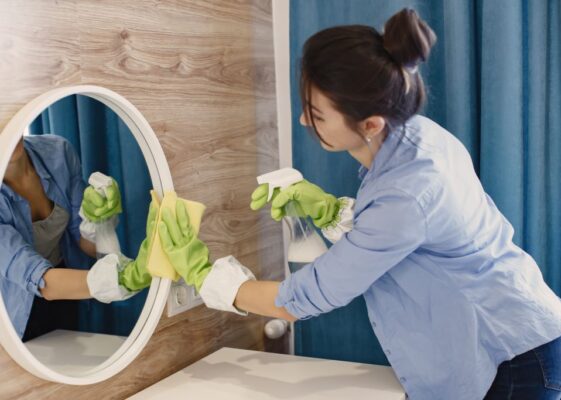 restroom cleaning